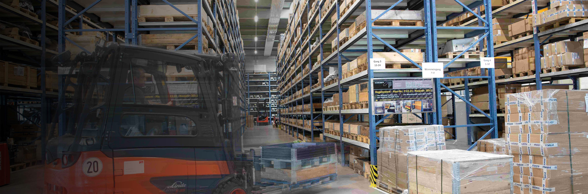 Spare parts warehouse