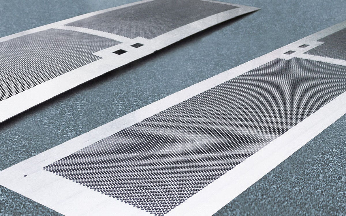 leveling perforated sheets