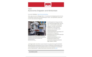 MM Maschinenmarkt_Autonomes entgraten wird wirklichkeit